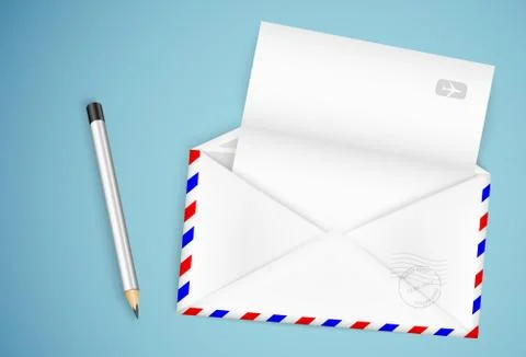 Open envelope Stock Illustration