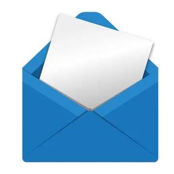 Open envelope Stock Illustration