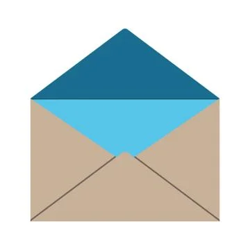 Open envelope Stock Illustration