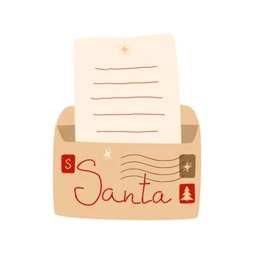 An open envelope Stock Illustration