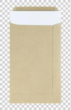 Open envelope isolated with clipping path for mockup Stock Photos