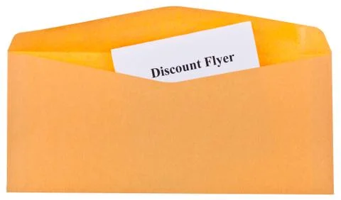 Open envelope with looking out the corner of the letter Stock Photos