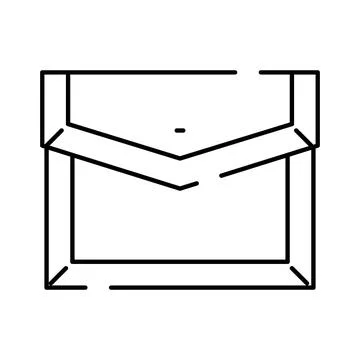 Open envelope mail delivering new correspondence message Stock Illustration