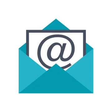 Open envelope pictogram Stock Illustration