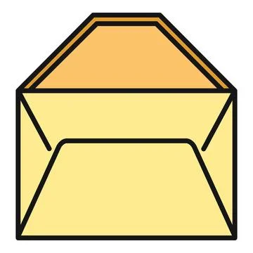 Open envelope receiving mail message communication concept Stock Illustration