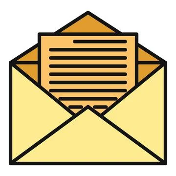 Open envelope receiving new message communication concept icon Stock Illustration