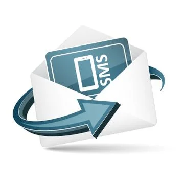 Open envelope. Send sms concept with arrow and paper sheet. Vector icon. Stock Illustration