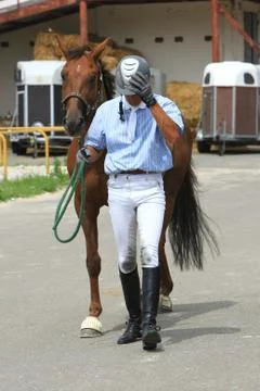 Open equestrian cup Stock Photos