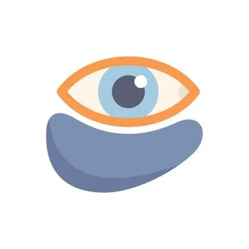 Open eye with eye patch for reducing dark circles and puffiness Ilustración de archivo