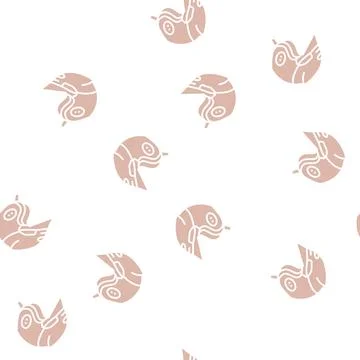 Open face motorcycle helmet glyph seamless pattern Stock Illustration