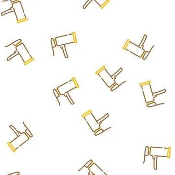Open faucet water vector seamless pattern Stock Illustration