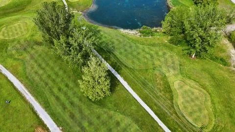 Open Fields - Butternut Creek Golf - Syracuse, NY 库存照片