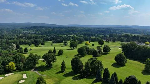 Open Fields Distinguished - Onondaga Golf and Country Club - Syracuse, NY 库存照片