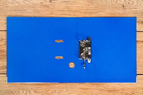 Open file box for documents Foto stock