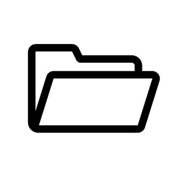 Open file folder icon. Vector. 스톡 일러스트