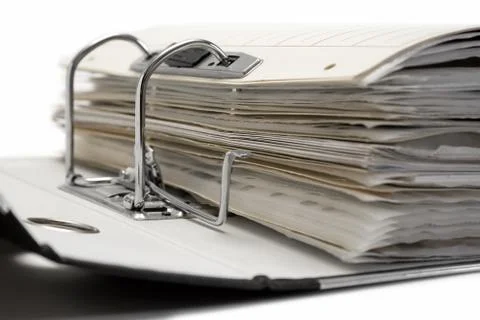 Open File Folder Isolated on a White Background Фото