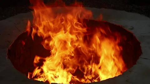 Open fire in the hearth Stock Footage 135008629