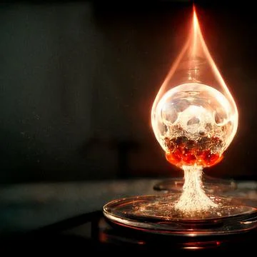 An Open Flame Stock Illustration