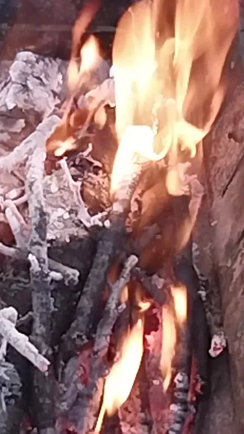 Open flame of playing fire Video stock 272326691