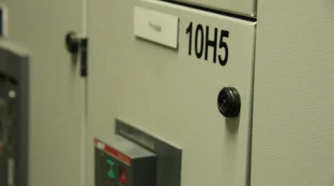 Open flap electrical switches Stock Footage 12387196