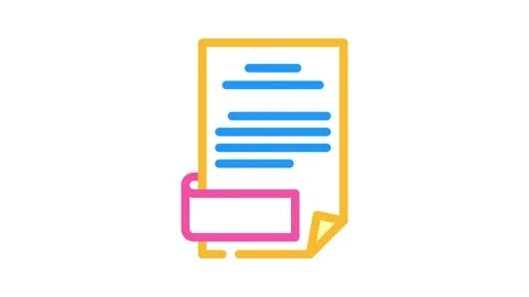 Open folder color icon animation Stock Footage 327273358