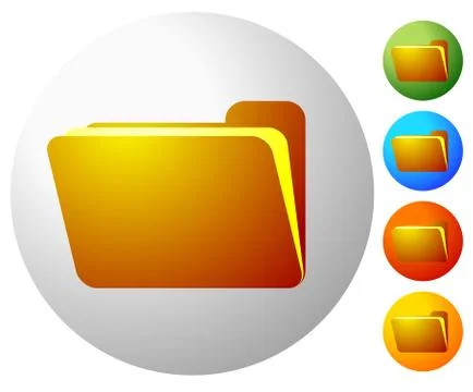 Open folder with document, file. vector graphic Stock Illustration