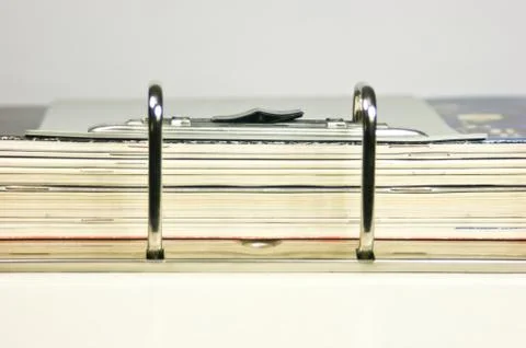 Open the folder with the documents closeup. Stock Photos