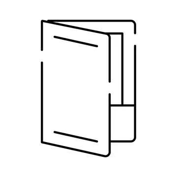 Open folder with documents inside line icon Stock Illustration