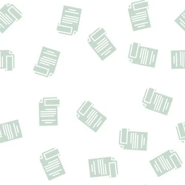 Open folder glyph vector seamless pattern Illustrazione stock
