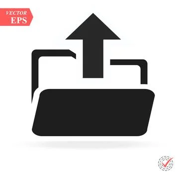Open folder icon, Open folder icon vector, in trendy flat style isolated on.. Illustrazione stock