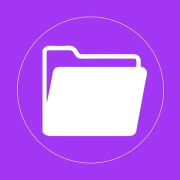 Open folder icon. Vector illustration Stockillustratie