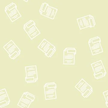 Open folder line vector seamless pattern Stock Illustration