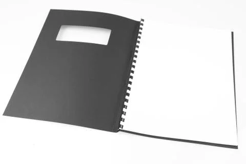 Open folder on plain background Stock Photos