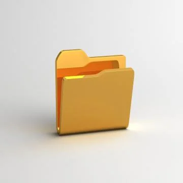 Open folder symbol Stock Illustration