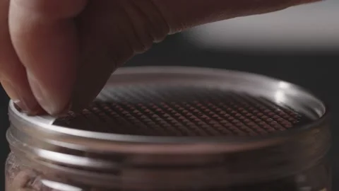 Open food packaging close-up Stock Footage 234191691