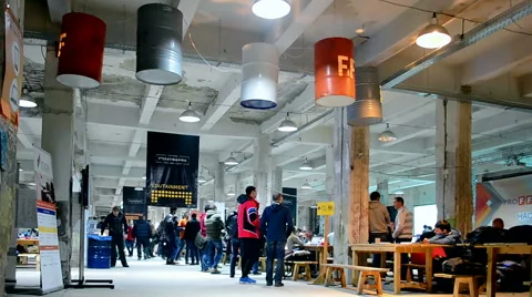 Open free Proffstore Hackathon in Kiev, Ukraine. 스톡 동영상 60718122