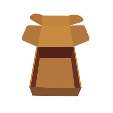 Open front box. Stock Illustration