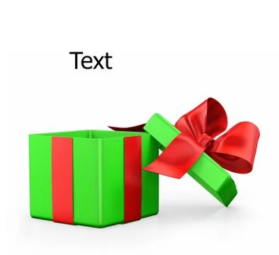 Open gift box with  bow イラスト素材