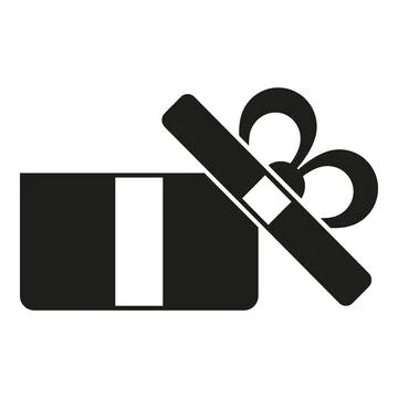 Open gift box icon showing present surprise concept Stock Illustration