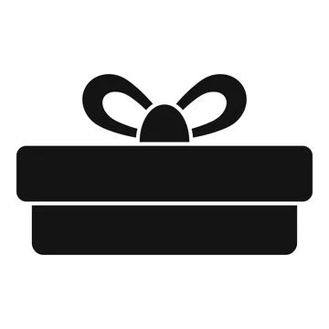Open gift box icon simple vector. Closed happy package Ilustração Stock