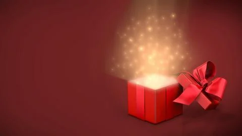 Open gift box 库存插图