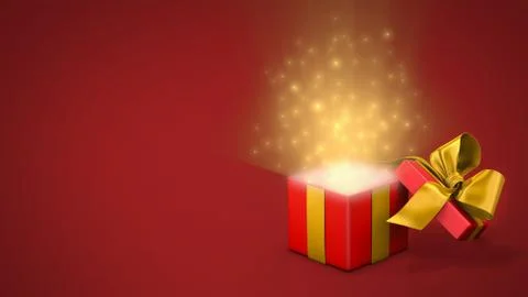 Open gift box Stock-Illustration