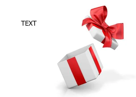 Open gift box 库存插图