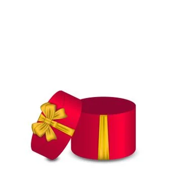 Open gift box isolated on white background Stock Illustration