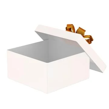 Open gift box. Isolated on a white background Stock Illustration