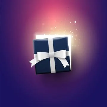 Open Gift Box Top View Stock Illustration