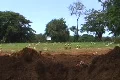 Open Grave awaiting for Coffin - Burial Casket 1 Footage