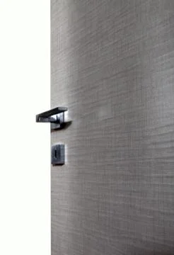 Open gray door Stock Photos
