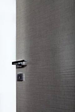 Open gray door Foto stock
