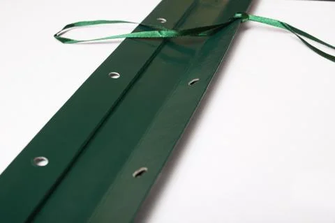 Open green folder for documents close up 스톡 사진